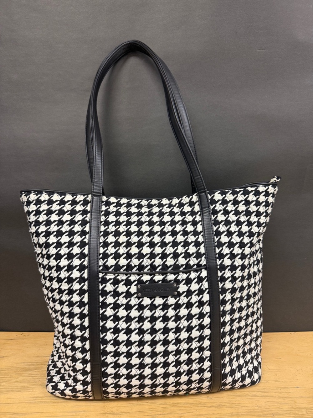 Vera Bradley Black & White Houndstooth Tote
